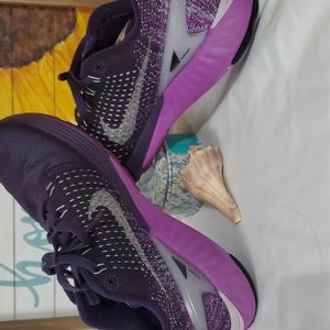 Purple and iridescent reflective nike
